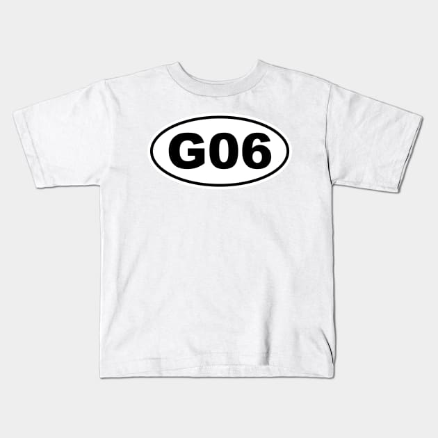 G06 Chassis Code Marathon Style Kids T-Shirt by NickShirrell